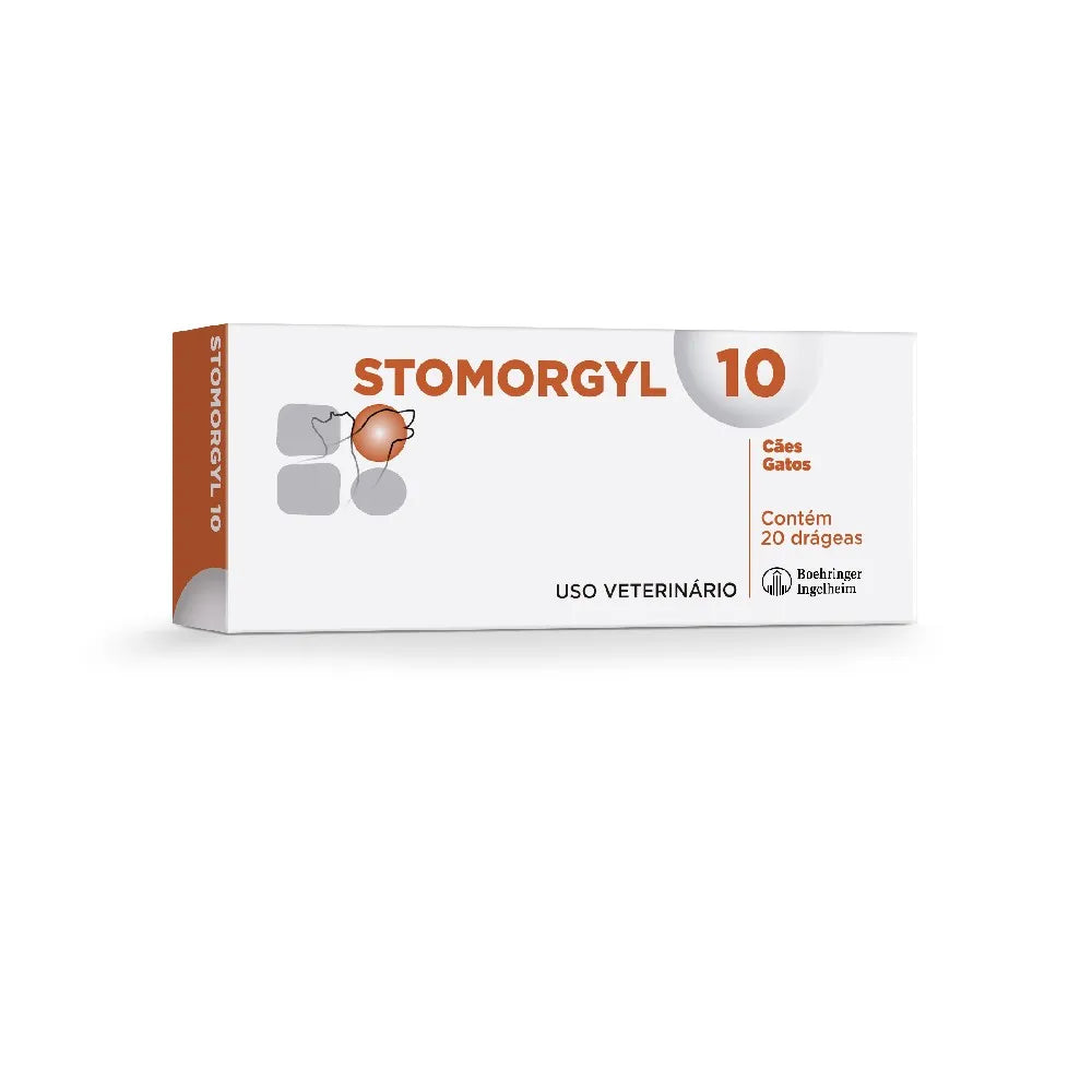 Stomorgyl 10 Antibiótico para Cães e Gatos 20 Comprimidos