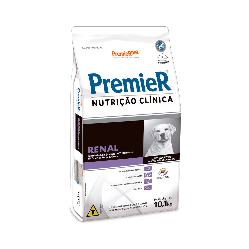 Ração Premier Nutrição Clínica Renal para Cães Adultos de Porte Médio e Grande 10,1 kg