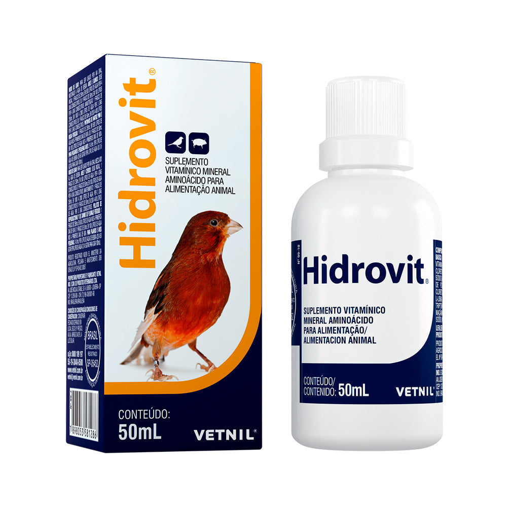 Hidrovit Ventil para Pássaros Roedores 50Ml