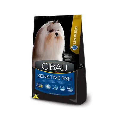 Ração Cibau Sensitive Fish para Cães Adultos de Porte Mini Sabor Peixe