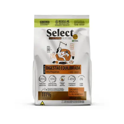 Ração Monello Select Digestão Equilibrada para Cães Adultos de Raças Mini e Pequenas 10,1Kg