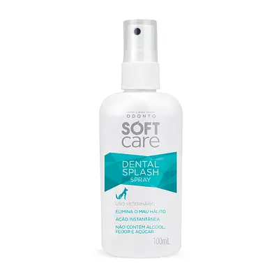 Solução Oral Soft Care Dental Splash Spray para Cães e Gatos 100ml