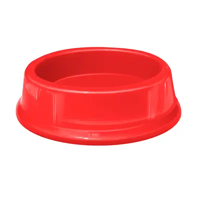 Comedouro Furacão Pet de Plástico Vermelho para Gatos 200ml