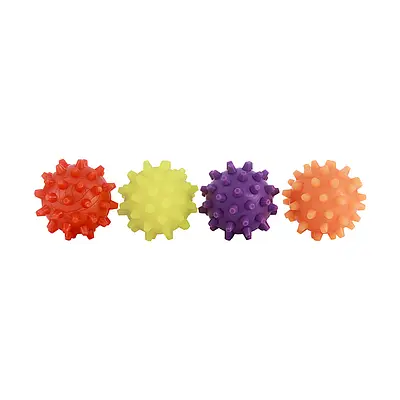 Brinquedo Art Injet Bola de Borracha Maciça 75mm com Cravo para Cães - Cores Sortidas
