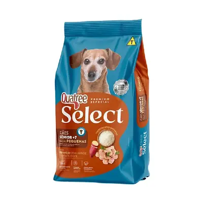 Ração Quatree Select Cães Senior Raças Pequenas 10,1Kg