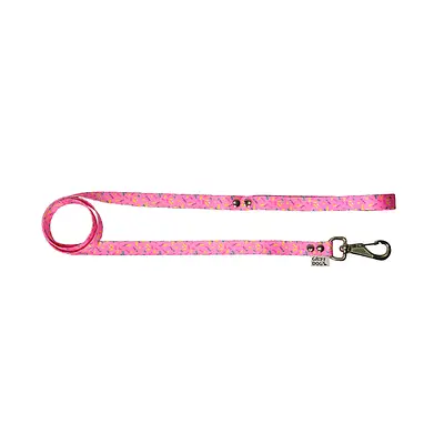 Guia Griff Dog Poliester Rosa para Cães