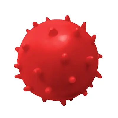 Brinquedo Furacão Pet Bola de Borracha Maciça Mamona Vermelho para Cães - P