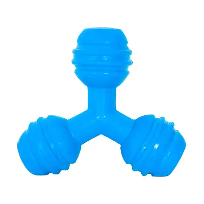 Brinquedo Furacão Pet Triângulo de Borracha Azul para Cães