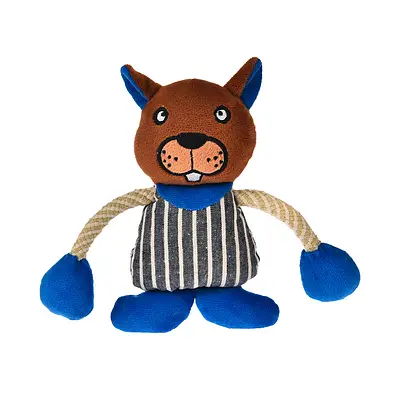 Brinquedo Chalesco Urso com Corda para Cães e Gatos