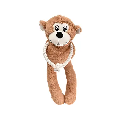 Brinquedo Chalesco Macaquinho com Corda para Cães