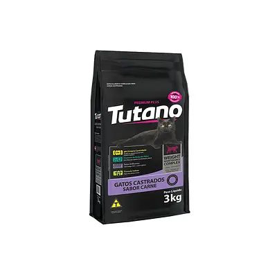 Ração Tutano para Gatos Castrados Sabor Carne
