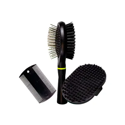 Kit Savana Pet Grooming Preto para Cães e Gatos