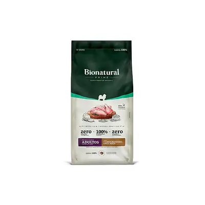 Ração Bionatural Prime para Cães Adultos de Raças Pequenas Sabor Frango, Blueberry, Coco e Aveia
