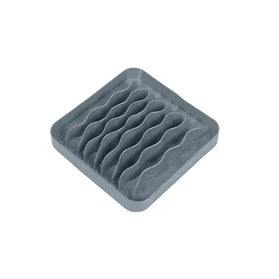 Comedouro Lento e Funcional Pet Games Pet Wave Cinza para Cães e Gatos