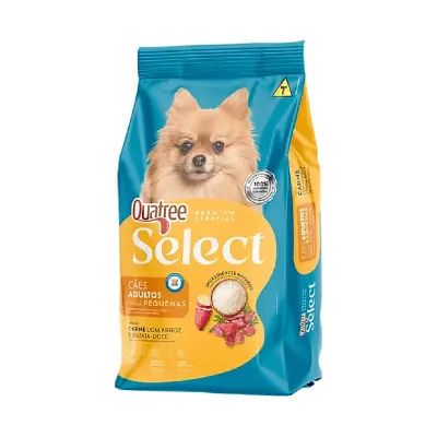 Ração Quatree Select Cães Adultos Carne Raças Pequenas 20Kg