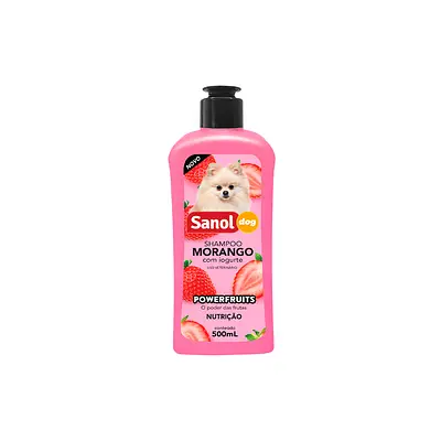Shampoo Sanol Dog Morango para Cães 500 ml