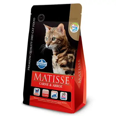 Ração Farmina Matisse Gatos Carne e Arroz 7,5kg