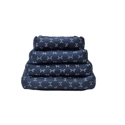 Cama Retangular Carmel Fabrica Pet Azul G