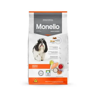 Ração Monello Especial para Cães Adultos Raças Pequenas 7Kg