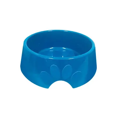 Comedouro Cães Furacão Pet Plástico Pop Azul 300ml