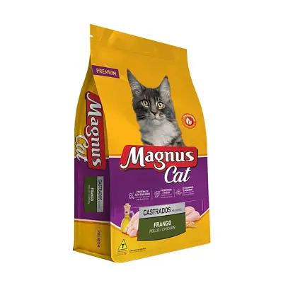 Ração Magnus Premium Gatos Castrados Frango 1kg