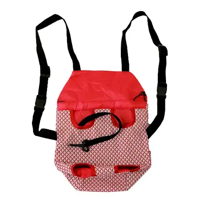 Bolsa São Pet Frontal Algodão Vermelho N2