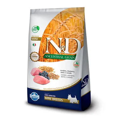 Ração N&D Ancestral Cães Adultos Raças Pequenas Cordeiro 2,5kg
