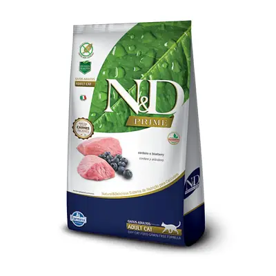 Ração N&D Prime Gatos Adultos Cordeiro 400g