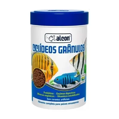 Ração Para Peixes Ciclídeos Granulado Alcon 55g