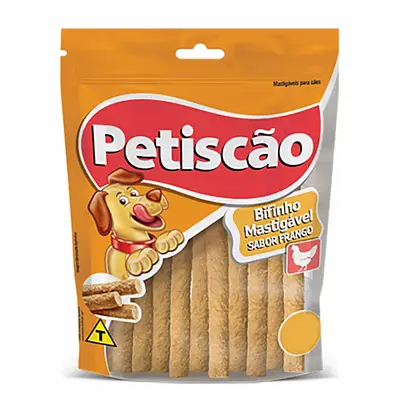 Bifinho Cães Petiscão Tablete Palito Mastigável de Frango 250gr