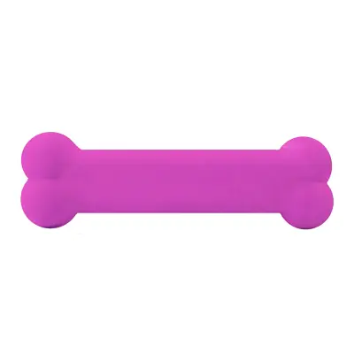 Brinquedo Osso Cães Furacão Pet Plaque Ataque Borracha Liso M