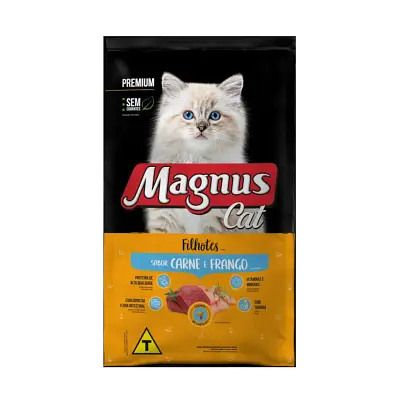 Ração Magnus Premium Gatos Filhotes Carne e Frango 1kg