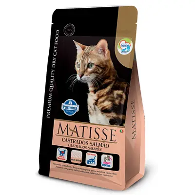 Ração Farmina Matisse Gatos Adultos Castrados Salmão 7,5kg