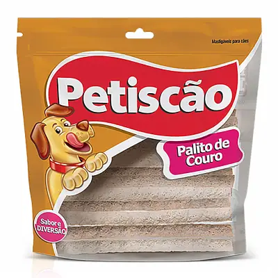 Osso Cães Petiscão Palito de Couro 20mm 1kg