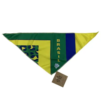 Bandana Copa Brasil Fábrica Pet Tamanho P