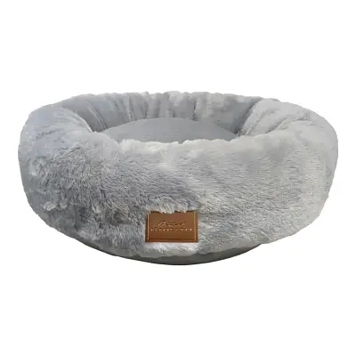 Cama para Cães e Gatos Nuvem Pelúcia Fabrica Pet Cinza G