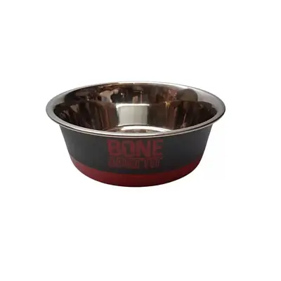 Comedouro Cães The Pets Inox Bone Apettit Vermelho 350ml