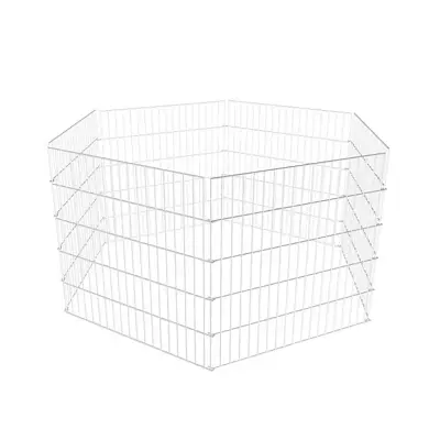 Cercado Aramado Canil 6 Partes G Jel Plast 100x60