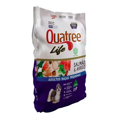 Ração Quatree Life Cães Adultos Raças Pequenas Salmao 10,1kg