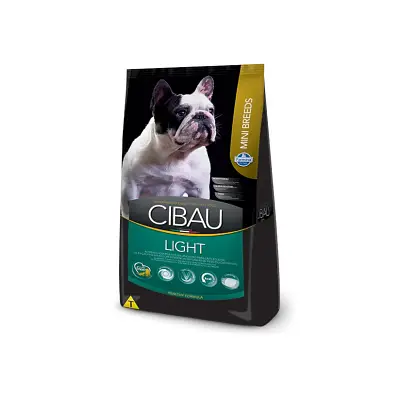 Ração Cibau Light Cães Adultos Raças Pequenas 1kg