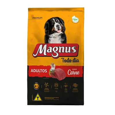 Ração Magnus Todo Dia Premium Cães Adulto Sabor Carne 20kg