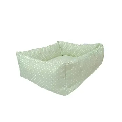Cama para Cães e Gatos CamaPet Bolinha Verde Lona Tamanho P