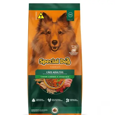 Ração Special Dog Cães Adultos Sabor Carne e Vegetais 3kg