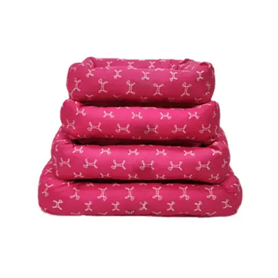 Cama Retangular para Cães Carmel Pink P