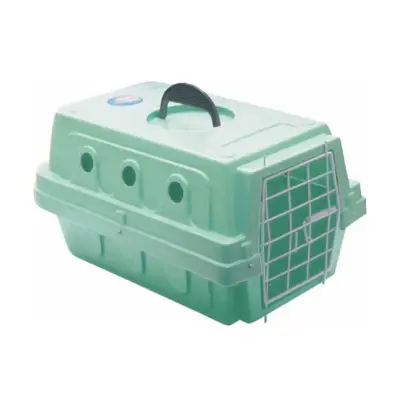 Caixa Transporte Ideal Cães e Gatos Verde N 2