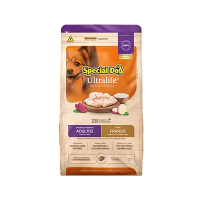 Ração Cães Special Dog Ultralife Adultos Raças Pequenas Frango E Arroz 3kg