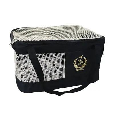 Bolsa de Transporte Aerial Pet Preta São Pet 43x31,5x20cm