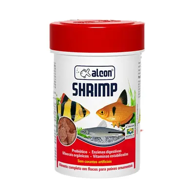Ração Para Peixes Shrimp Flocos Alcon 50g