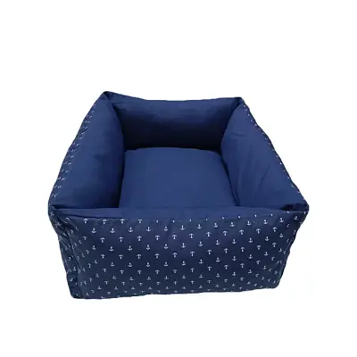 Cama para Cães e Gatos CamaPet Âncora Azul Escuro Tamanho M