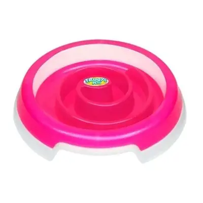 Comedouro Slow Food Rosa Grande Truqys Pets